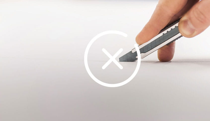 Save time without having to manually cut prints