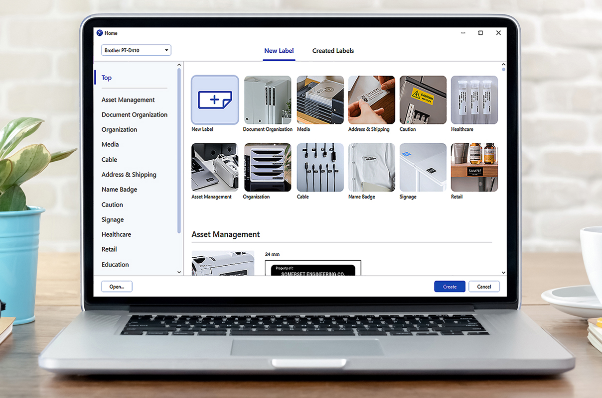 Ptouch Editor 6 Label Design software Brother Singapore