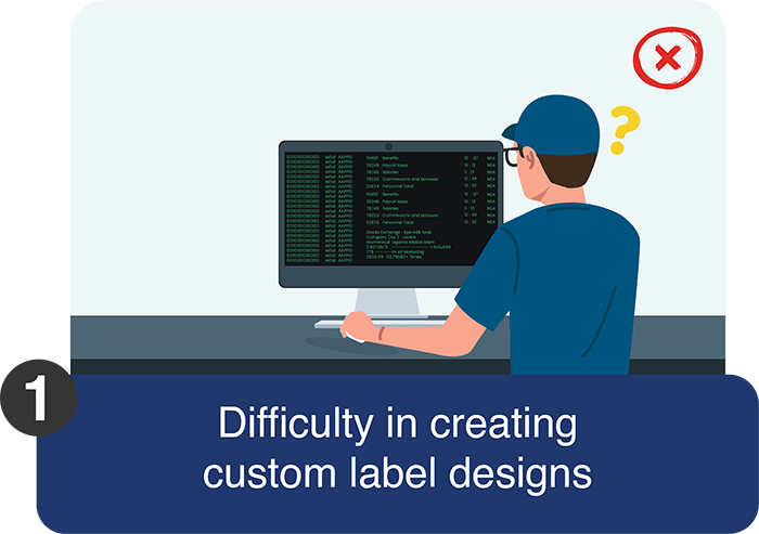 1 Difficulty in creating custom label designs