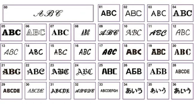 fonts and designs
