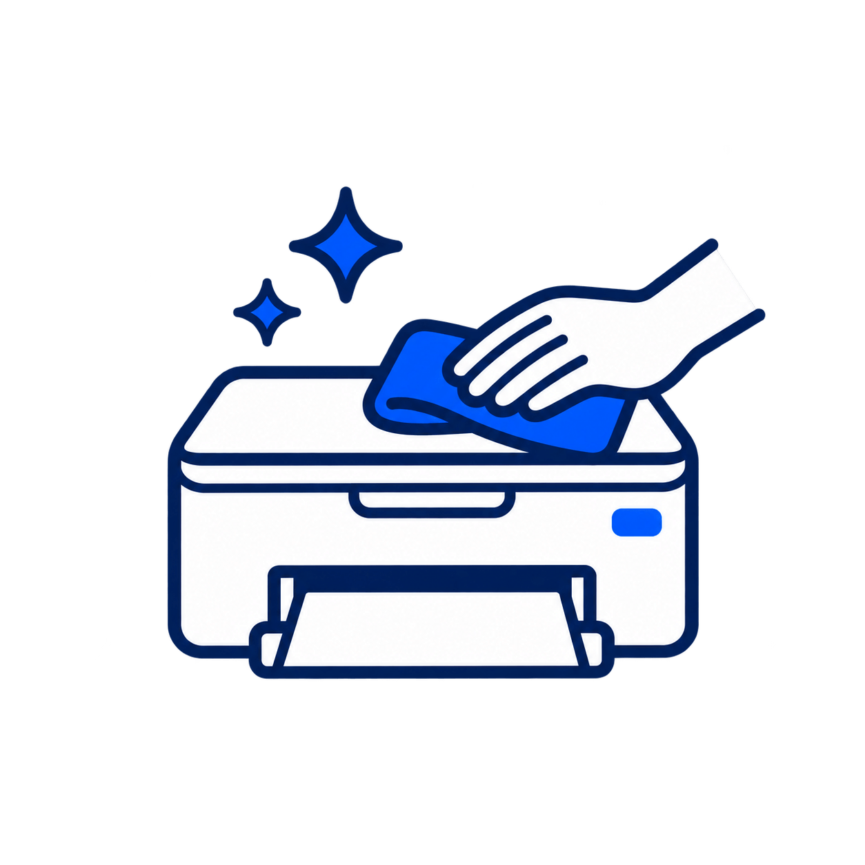 Clean the exterior of the printer