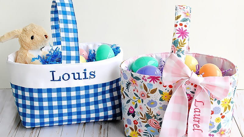 Sew a Fabric Gift Basket