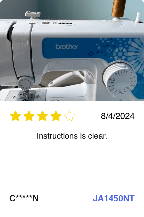 Brother JA1450NT Sewing Machine review