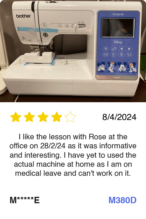 Brother Innov-is M380D Sewing Machine review