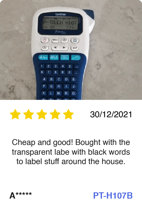 Brother PT-H107B Label Machine review