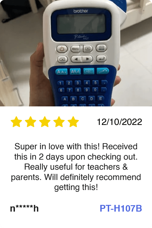 Brother PT-H107B Label Machine review