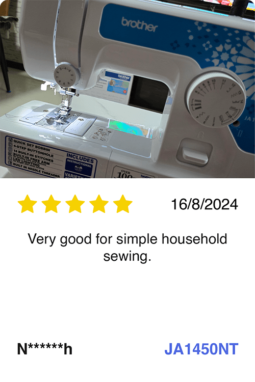 Brother JA1450NT Sewing Machine review