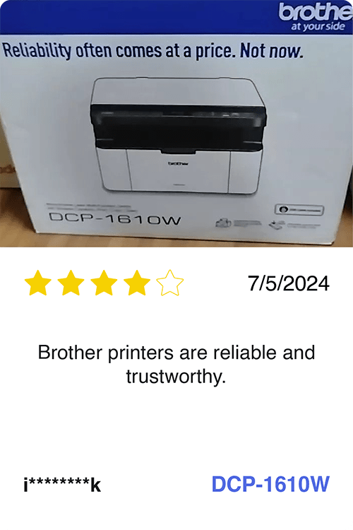 Brother DCP-1610W Mono Laser Printer review
