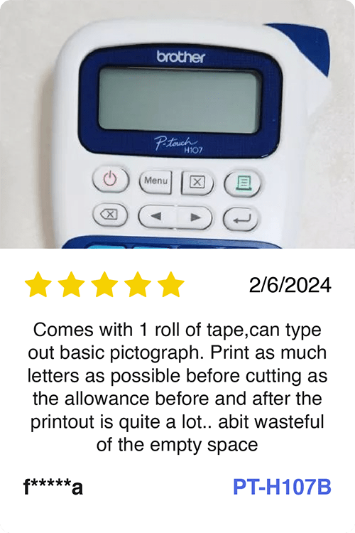 Brother PT-H107B Label Machine review