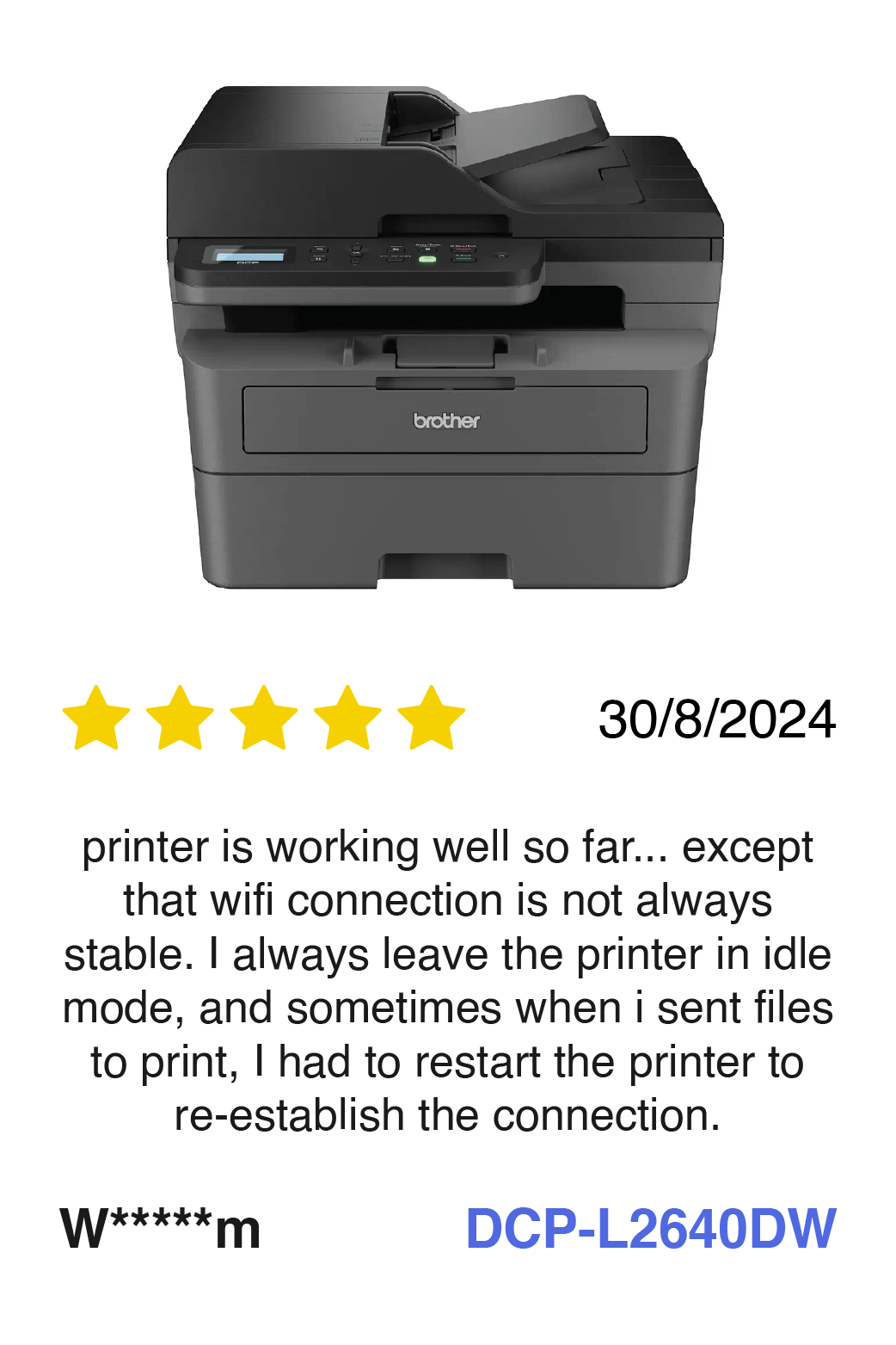 Brother DCP-L2640DW Mono Laser Printer review