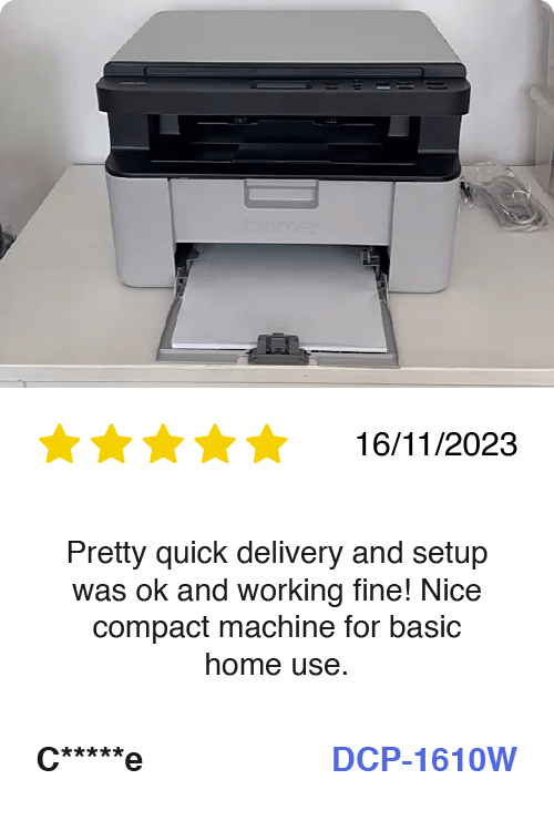 Brother DCP-1610W Mono Laser Printer review
