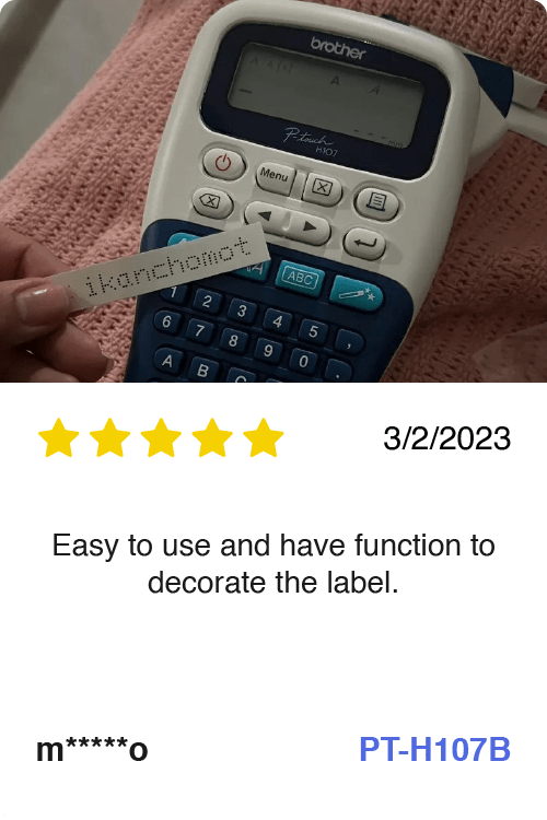 Brother PT-H107B Label Machine review