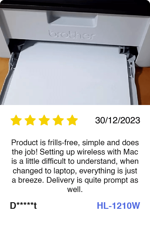 Brother HL-1210W Mono Laser Printer review