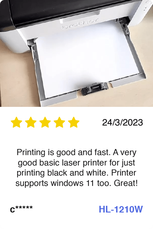 Brother HL-1210W Mono Laser Printer review