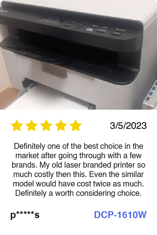 Brother DCP-1610W Mono Laser Printer review