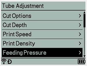 Feeding pressure