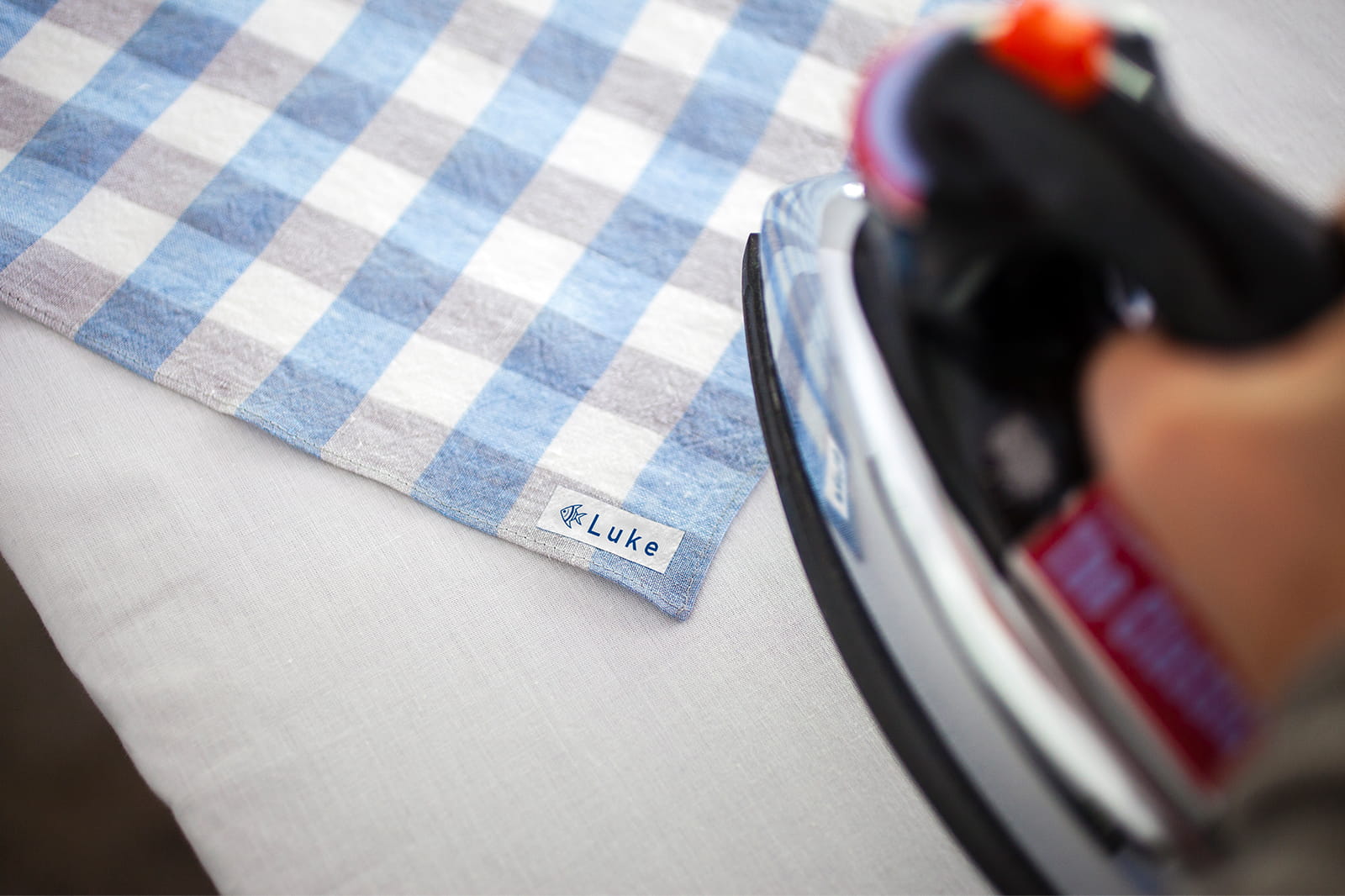 iron on label on clothes