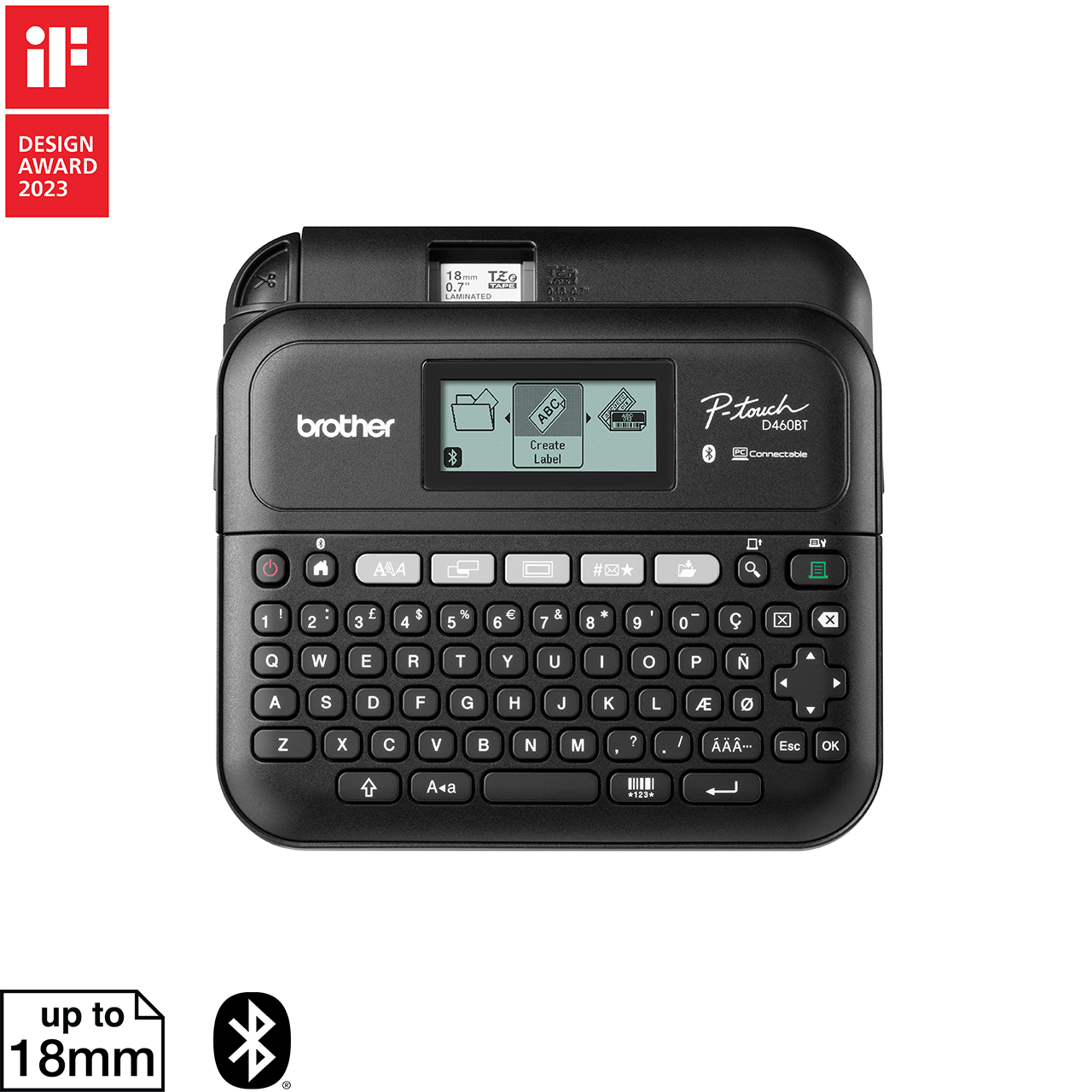 PT-D460BT Desktop Label Printer