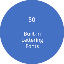 50 Built-in Lettering
